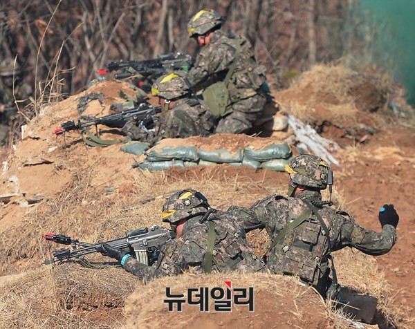 ▲ 훈련 중인 우리군 모습. ⓒ뉴데일리DB