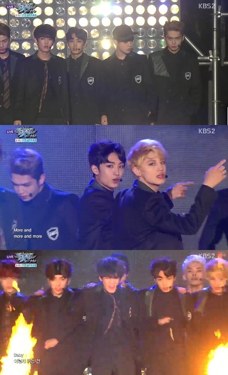 ▲ 업텐션 ⓒKBS2 '뮤직뱅크'