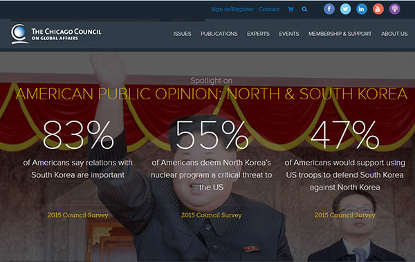 ▲ 美국제문제시카고협의회(CCGA)가 홈페이지에 공개한 설문조사 결과. ⓒ美CCGA 홈페이지 캡쳐