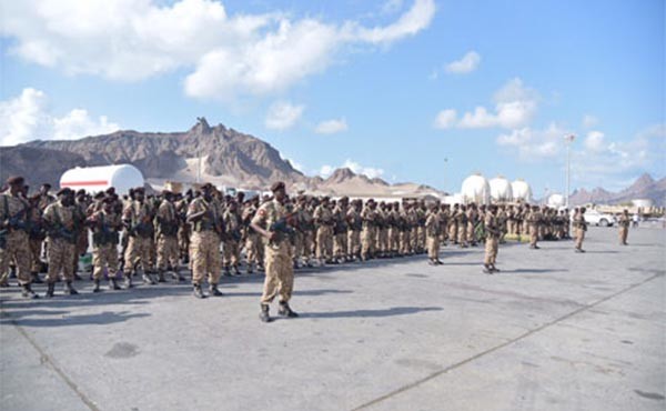 ▲ 사우디아라비아가 이끄는 아랍연합군에 합류하기 위해 모인 수단군의 모습. ⓒUAE '에미리트 247' 뉴스 화면캡쳐