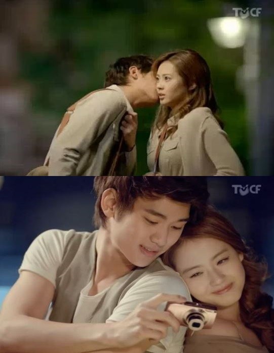 ▲ 김수현 고아라 ⓒ캐논 광고 캡쳐