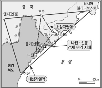 ▲ GTI : 두만강 하류지역 개발, 동북아 지역 경제협력의 확대를 목적으로 한 다자간 협력체제ⓒ뉴데일리