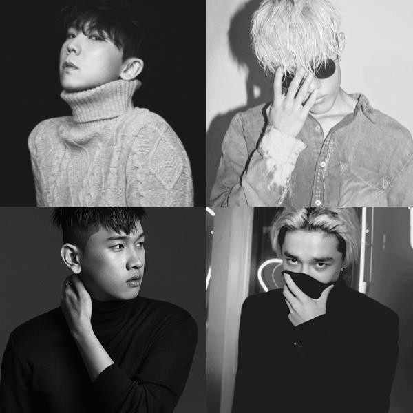 ▲ 정기고,자이언티,크러쉬,딘ⓒ스타쉽 엔터테인먼트