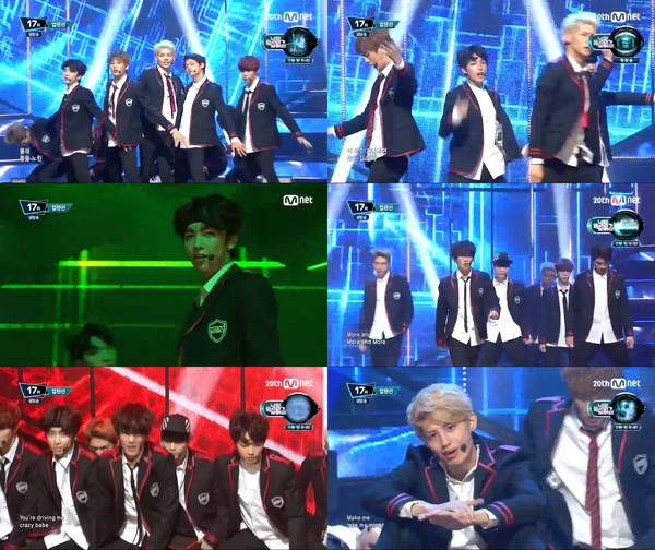 ▲ 업텐션 ⓒMnet '엠카운트다운'