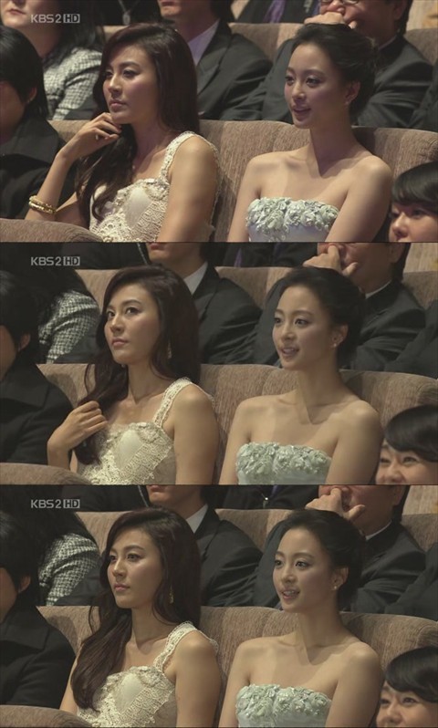 ▲ 김하늘,한예슬ⓒKBS2 '청룡영화제' 방송캡처