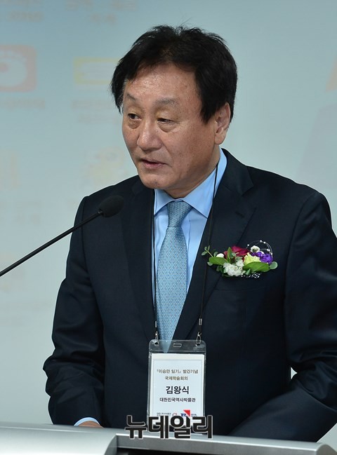 ▲ 김왕식 대한민국역사박물관장. ⓒ 뉴데일리 정상윤 기자