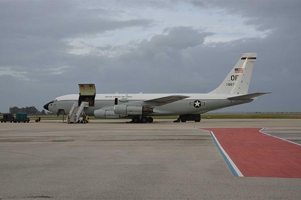 ▲ 美공군이 10대를 운영 중인 핵무기 감시 정찰기 WC-135. 美공군의 AFTAC는 WC-135와 OC-135 등을 통해 전 세계의 핵무기 개발활동을 감시하고 있다. ⓒ美공군 홈페이지