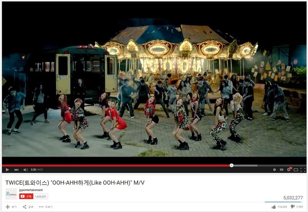 ▲ 트와이스 ⓒ유튜브 캡쳐