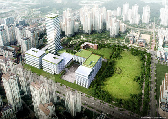 ▲ 지난 30일 경기도청은 신청사 이전 로드맵을 발표했다. 사진은 광교신도시에 들어설 신청사 조감도.ⓒ경기도청