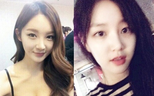 ▲ 강민경 이유비 ⓒ온라인 커뮤니티