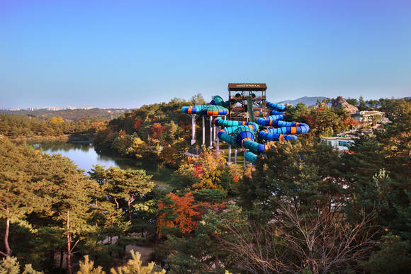 ▲ 설악 워터피아 가을 전경.ⓒ한화리조트