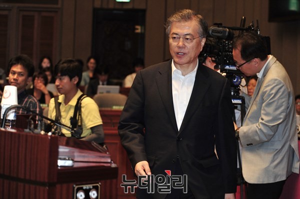 ▲ 새정치민주연합 문재인 대표. ⓒ뉴데일리 이종현 긱자