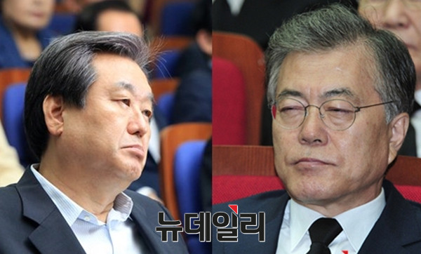 ▲ 새누리당 김무성 대표 (왼쪽)는 
