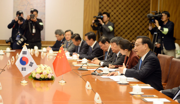 ▲ 리커창 중국 국무원 총리가 1일 국회를 예방해 한중FTA 비준안 처리를 촉구했다. ⓒ뉴시스