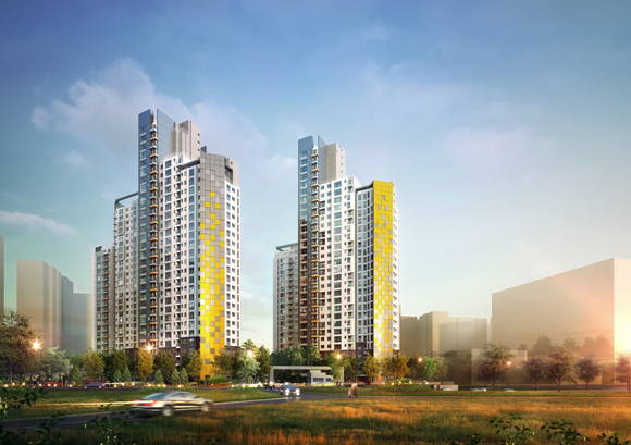 ▲ 고분양가에도 입지가 좋은 단지로 수요자들이 몰리고 있다. 사진은 서울 강남구에 분양될 예정인 삼성동 센트럴 아이파크 투시도.ⓒ현대산업개발