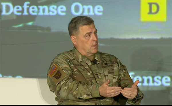 ▲ 2일 워싱턴 DC 옴니쇼어햄 호텔에서 발언하고 있는 마크 밀레이 미 육군참모총장. 사진-Defense One 제공.