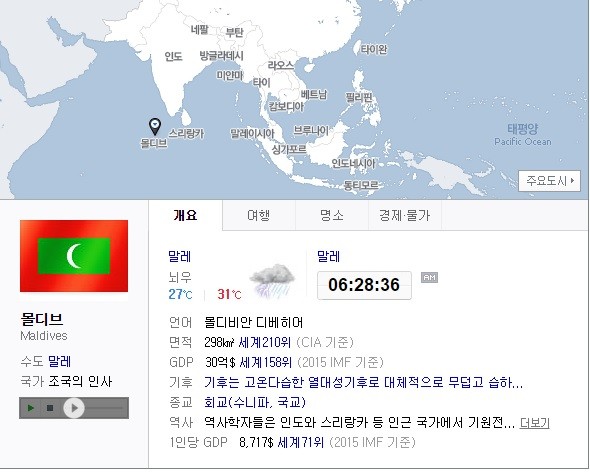 ▲ 몰디브ⓒ네이버