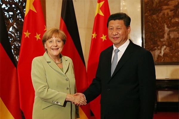중국을 국빈방문한 앙겔라 메르켈 독일 총리와 시진핑 中공산당 총서기. ⓒ中공산당 외교부 홈페이지 캡쳐