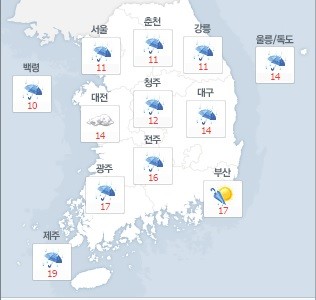 ▲ 강수량ⓒ네이버
