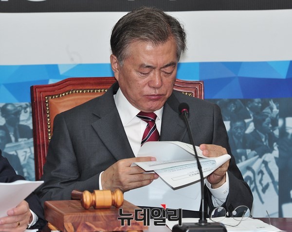 ▲ 새정치민주연합 문재인 대표(자료사진). ⓒ뉴데일리 이종현 기자