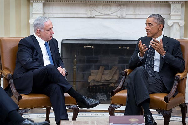 ▲ 2014년 10월 1일(현지시간) 백악관 오벌(Oval) 오피스에서 회담을 가진 벤냐민 네타냐후 이스라엘 총리와 버락 오바마 美대통령의 모습. ⓒ美백악관 공개사진.