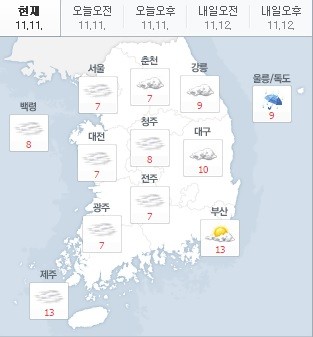 ▲ 날씨ⓒ네이버