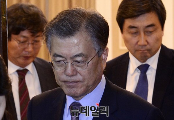 ▲ 새정치민주연합 문재인 대표의 차기 대통령 지지율은 지난주에 큰 차이가 없었다. 그러나 호남 지지율이 김무성 대표의 절반 수준에 머무르면서 비상이 걸렸다. ⓒ뉴데일리 이종현 기자