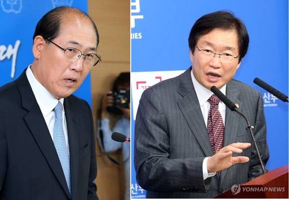 ▲ 임기택 IMO 사무총장(왼쪽)과 김영석 해수부 장관.ⓒ연합뉴스