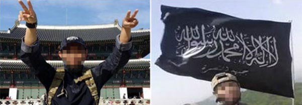 ▲ 경찰은 18일 테러조직 '대쉬(ISIS)'의 하부 세력인 '알 누스라 전선'을 추종하는 인도네시아 출신 불법체류자를 검거했다고 밝혔다. 사진은 경찰이 공개한 인도네시아 불체자의 사진. ⓒ조선닷컴-경찰 제공