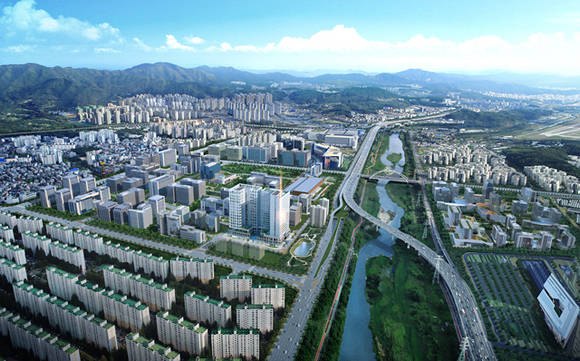 ▲ 서울~세종 고속도로가 개통되면 주변 지역에 호재로 작용할 전망이다. 사진은 서울 송파구에 들어서는 '힐스테이트 에코 송파' 광역조감도.ⓒ현대엔지니어링