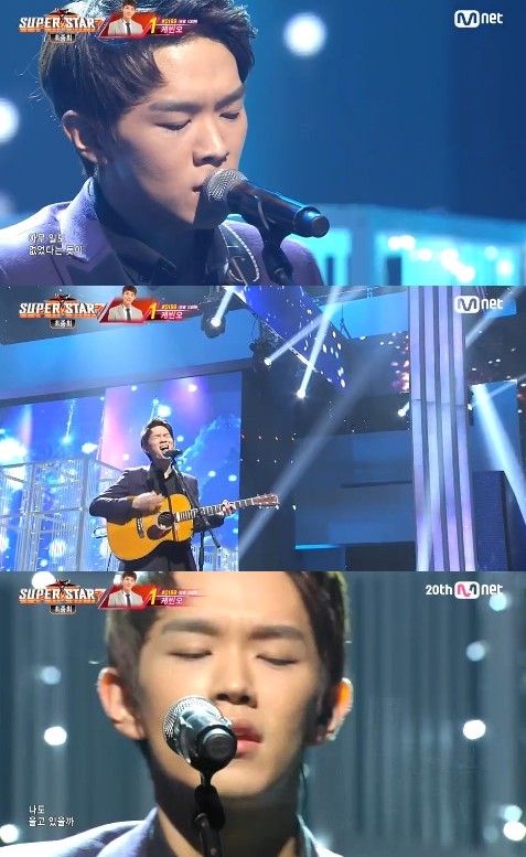 ▲ 케빈오 ⓒMnet '슈퍼스타k7'