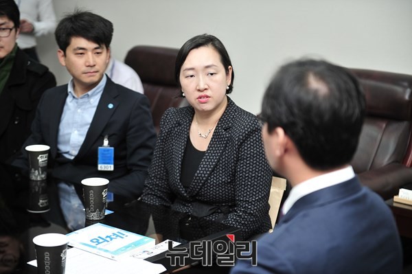 ▲ 북한인권법통과를위한모임 인지연 대표. ⓒ뉴데일리 이종현 기자