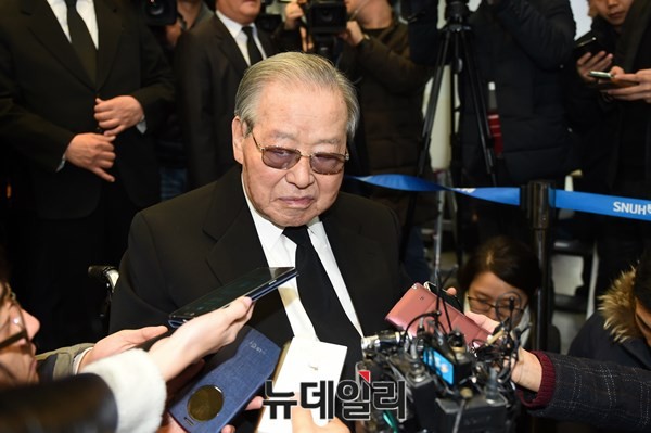 ▲ 마지막 남은 '3金'인 김종필 전 총리는 "신념의 지도자로 국민의 가슴속에 기억될 것"이라는 말을 남겼다. ⓒ뉴데일리 이종현 기자