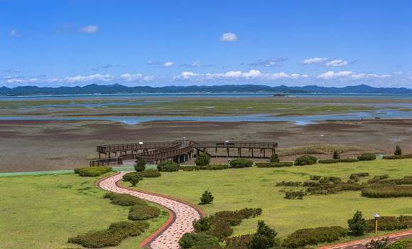 ▲ 습지에 조성된 탐방로.ⓒ해수부