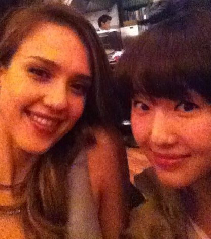 ▲ 제시카 알바 이정현ⓒ이정현 트위터