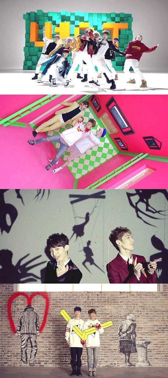 ▲ ⓒ업텐션 ‘여기여기 붙어라’ M/V 캡처