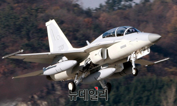 ▲ 사천공항을 이륙하는 필리핀 FA-50PH.ⓒKAI