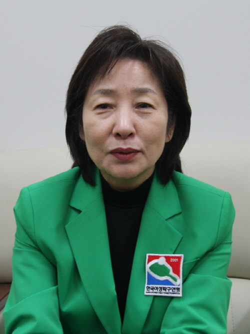 ▲ 정현숙 단양군청탁구단 총감독.ⓒ뉴데일리