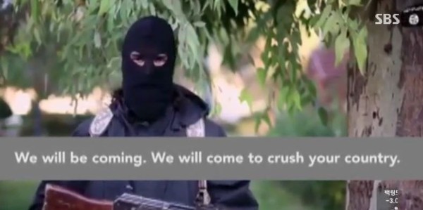 ▲ 프랑스에 대한 테러 위협 수위를 높이고 있는 IS. ⓒSBS 방송화면