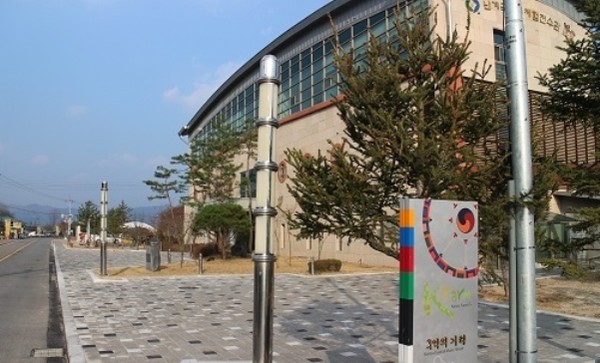 ▲ 정비사업을 모두 마친 난계국악타운 거리의 모습.  ⓒ뉴데일리