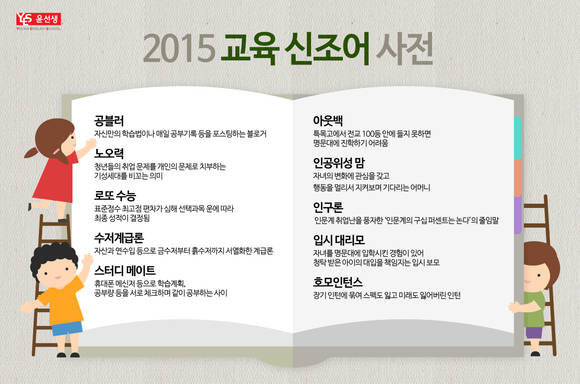 ▲ 2015교육 신조어 사전ⓒ윤선생영어교실