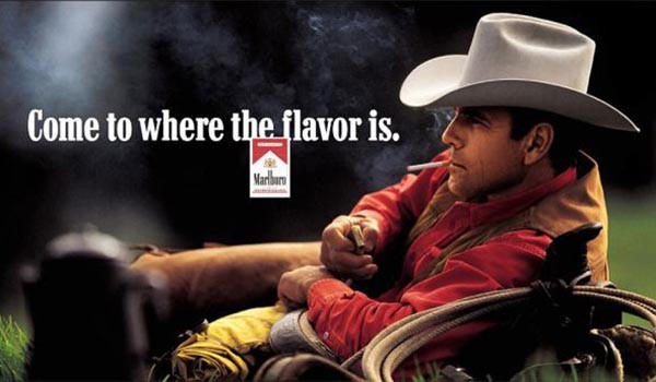 ▲ 이제는 보기 어려워진 담배 '말보로'의 지면광고. 수입담배 규제가 풀린 직후인 90년대만 해도 이 같은 광고가 많았다. 북한은 90년대 이후부터 '가짜 미국산 담배'를 만들어 수출하기 시작했다. ⓒ美필립 모리스 과거 광고화면 캡쳐.