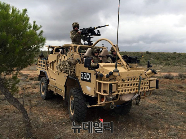 ▲ 영국군의 기동차량 모습.ⓒ영국군 페이스북