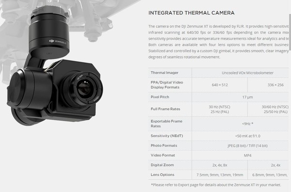 ▲ DJI-FLIR  Zenmuse XT Systems ⓒ DJI