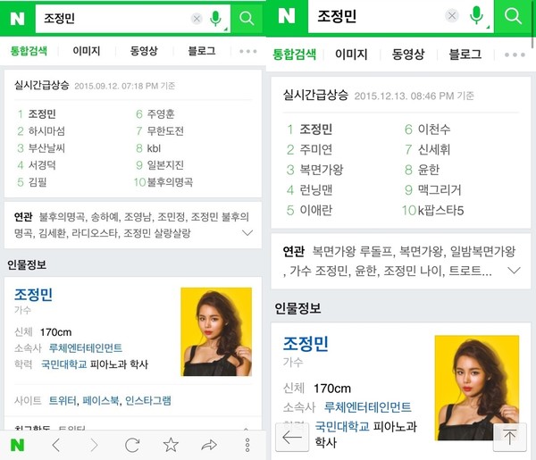 ▲ 조정민 ⓒ온라인 커뮤니티