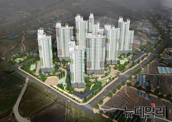 ▲ ‘지세포 코아루파크드림’ 조감도 ⓒ화성산업 제공