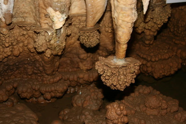 ▲ 천동동굴 내부 종유석 모습.사진제공=단양군