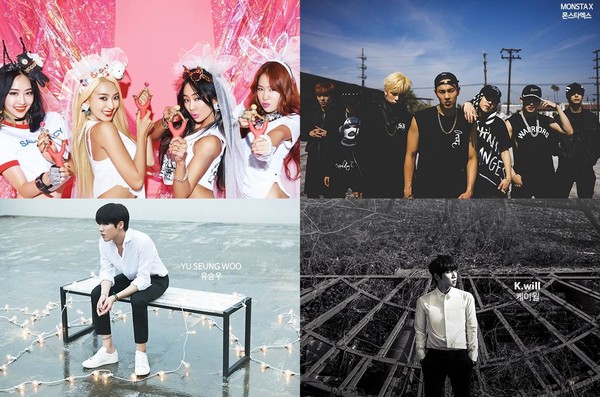 ▲ ⓒ울림,빅히트,스타쉽,DSP,TS,큐브 홈페이지