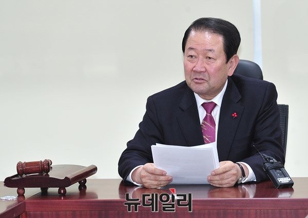 ▲ 박주선 의원이 통합신당 추진위원회의에서 공개 모두발언을 하고 있다. ⓒ뉴데일리 이종현 기자