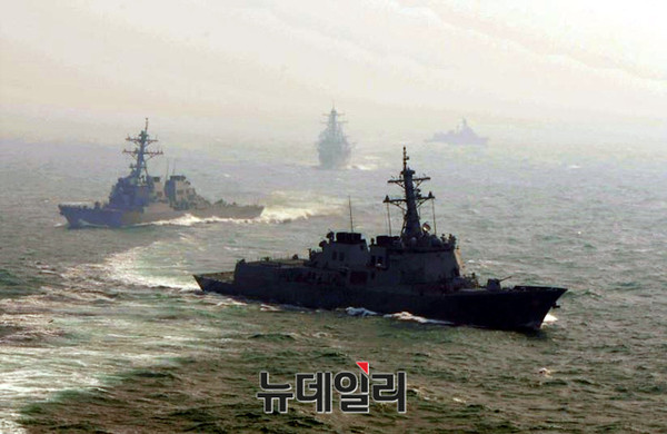 ▲ 해군 제7기동전단해상기동 훈련모습.ⓒ해군